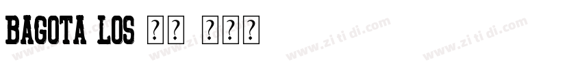BAGOTA LOS 字体字体转换